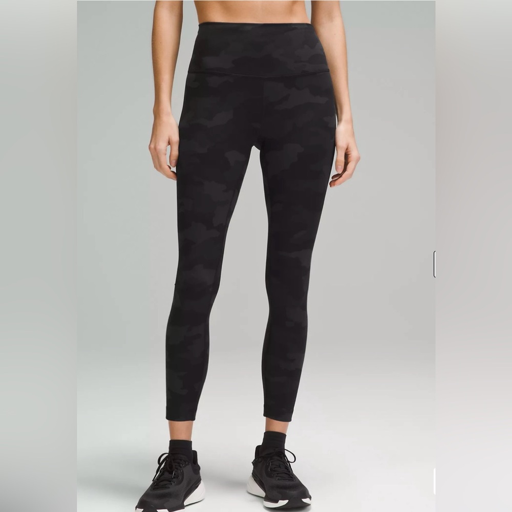 Lululemon Wunder Train High Rise Tight 25”W5CQNS Camo Leggings Women's Size 8